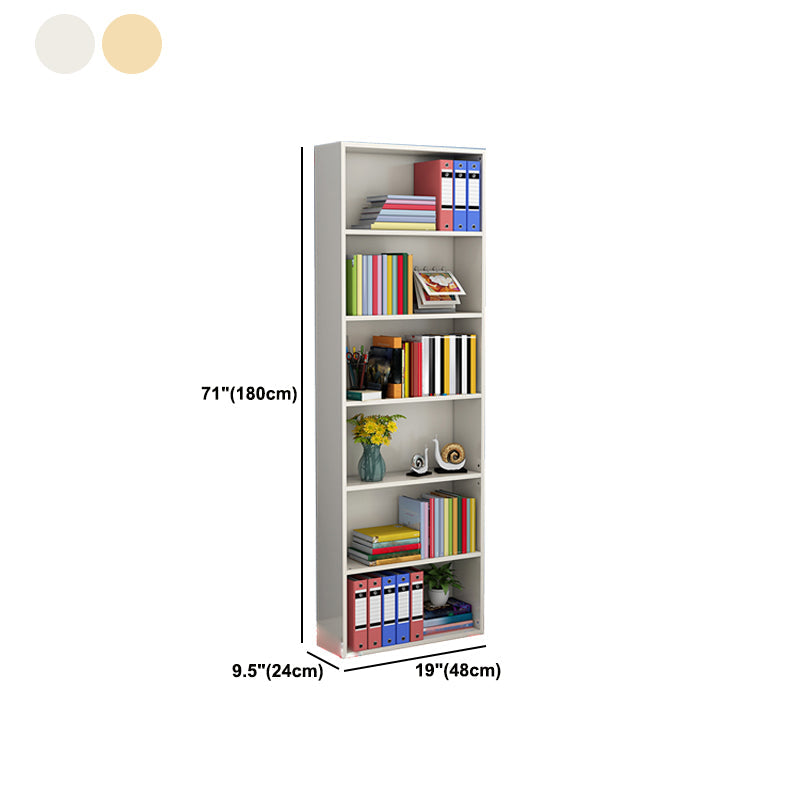 Closed Back Standard Storage Bookcase Nordic Wooden Bookshelf