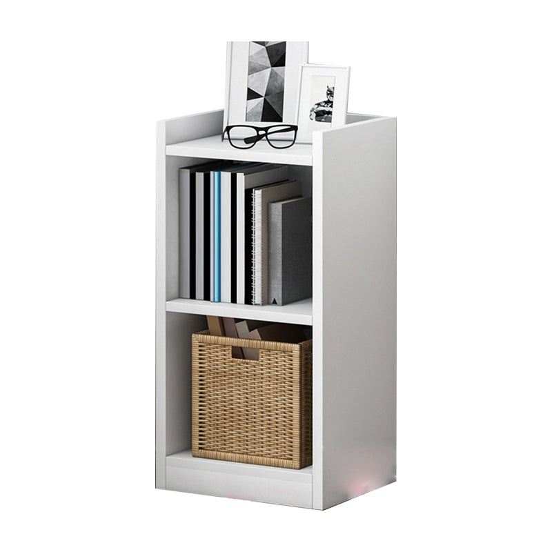 Houten boekenkast moderne minimalistische thuisstudie hoek rechthoekige boekenplank