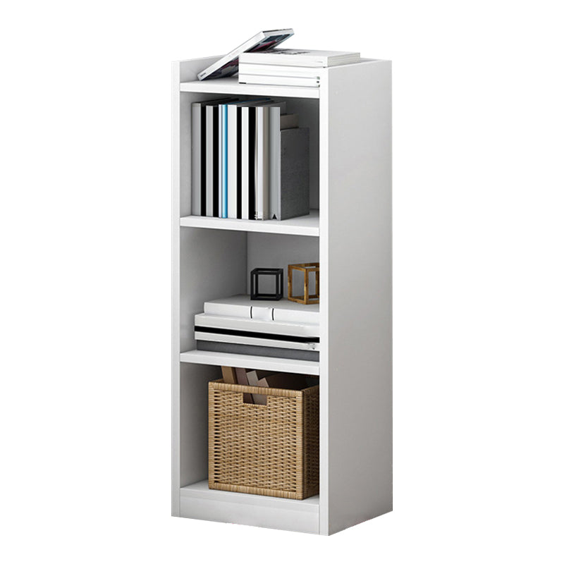 Houten boekenkast moderne minimalistische thuisstudie hoek rechthoekige boekenplank