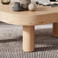 Nordic Style Free Shape Solid Wood 3 Legs Base Design Coffee Table Clearhalo 'Coffee & Accent Tables' 'Coffee Tables' 'coffee_tables' 'furn' 'furn_coffee_tables' 'Furniture' 'Living Room Furniture' 5512915