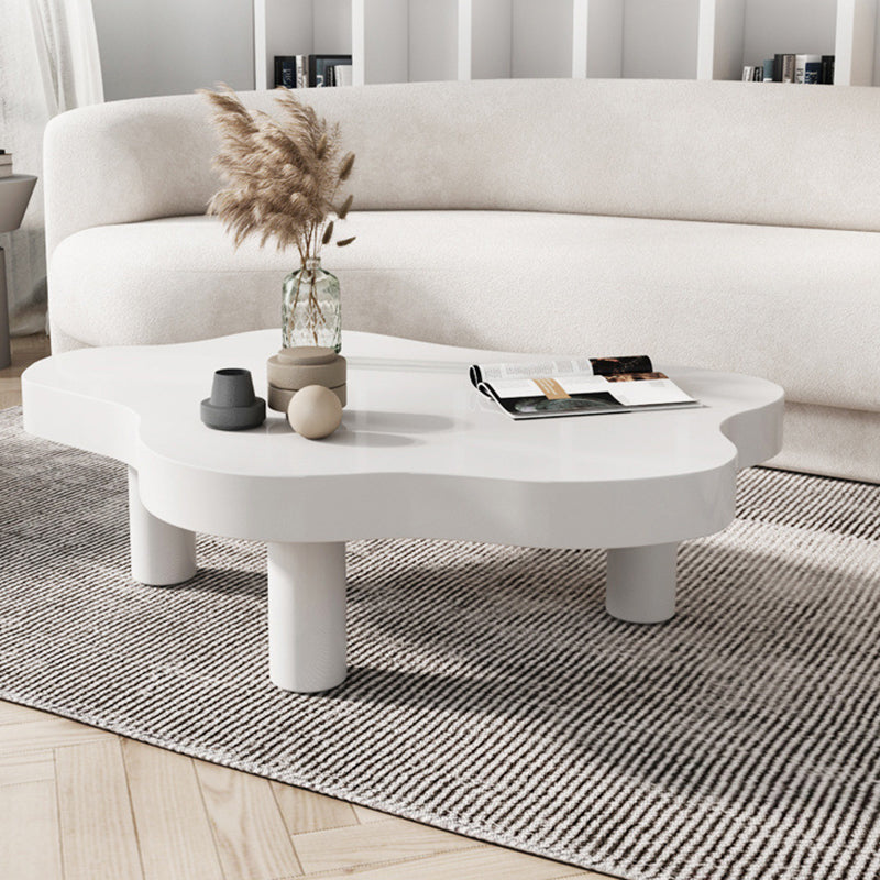 Nordic Style Free Shape Solid Wood 3 Legs Base Design Coffee Table Clearhalo 'Coffee & Accent Tables' 'Coffee Tables' 'coffee_tables' 'furn' 'furn_coffee_tables' 'Furniture' 'Living Room Furniture' 5512917