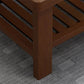 Rectangular Solid Wood Base with 4 Legs Nordic Style Coffee Table with Storage Rack