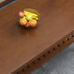Rectangular Solid Wood Base with 4 Legs Nordic Style Coffee Table with Storage Rack