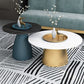 Modern Style Round Metal Table Metal Pedestal Base Coffee Table Clearhalo 'Coffee & Accent Tables' 'Coffee Tables' 'coffee_tables' 'furn' 'furn_coffee_tables' 'Furniture' 'Living Room Furniture' 5513109