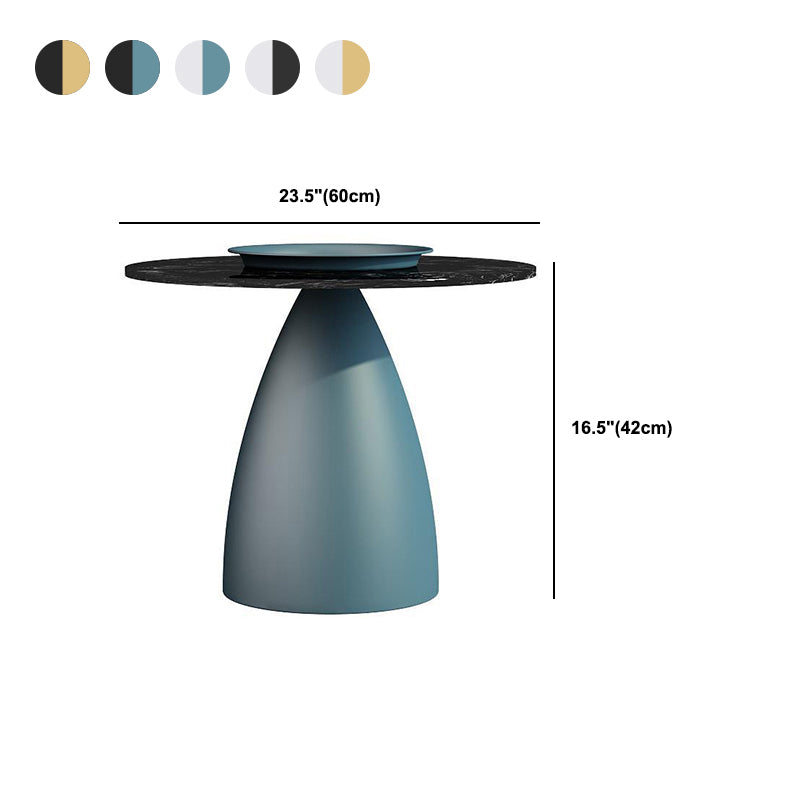 Modern Style Round Metal Table Metal Pedestal Base Coffee Table Clearhalo 'Coffee & Accent Tables' 'Coffee Tables' 'coffee_tables' 'furn' 'furn_coffee_tables' 'Furniture' 'Living Room Furniture' 5513126