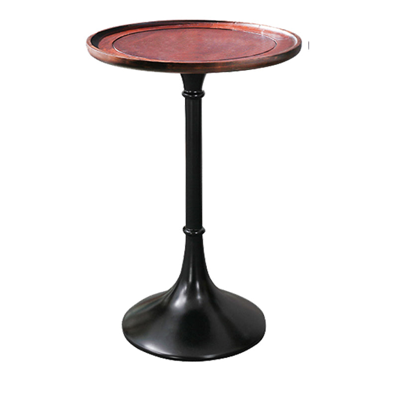 Tableau latérale rustique en bois rond en bois 25,5 "/27,5" Table de l'extrémité du piédestal de haut