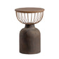 Antique Brass/Black End Table French Country Round Wood Side Table Clearhalo 'Coffee & Accent Tables' 'End & Side Tables' 'end_side_tables' 'furn' 'furn_end_side_tables' 'Furniture' 'Living Room Furniture' 5513276