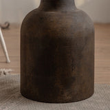 Antique Brass/Black End Table French Country Round Wood Side Table Clearhalo 'Coffee & Accent Tables' 'End & Side Tables' 'end_side_tables' 'furn' 'furn_end_side_tables' 'Furniture' 'Living Room Furniture' 5513278