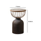 Antique Brass/Black End Table French Country Round Wood Side Table Clearhalo 'Coffee & Accent Tables' 'End & Side Tables' 'end_side_tables' 'furn' 'furn_end_side_tables' 'Furniture' 'Living Room Furniture' 5513287