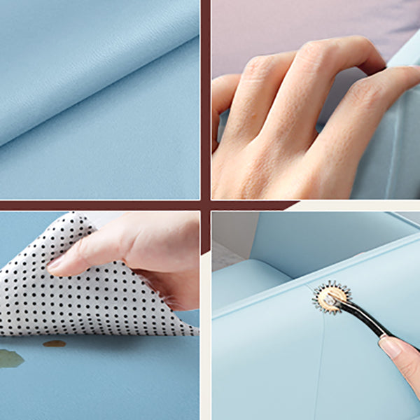 グラム静止フェイクレザースクエアアームリビングルームステイン耐性ソファ