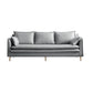 Tuxedo Bran Mélange de coton contemporain / Faux Couber / Velvet Sofa Couch