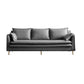 Tuxedo Bran Mélange de coton contemporain / Faux Couber / Velvet Sofa Couch