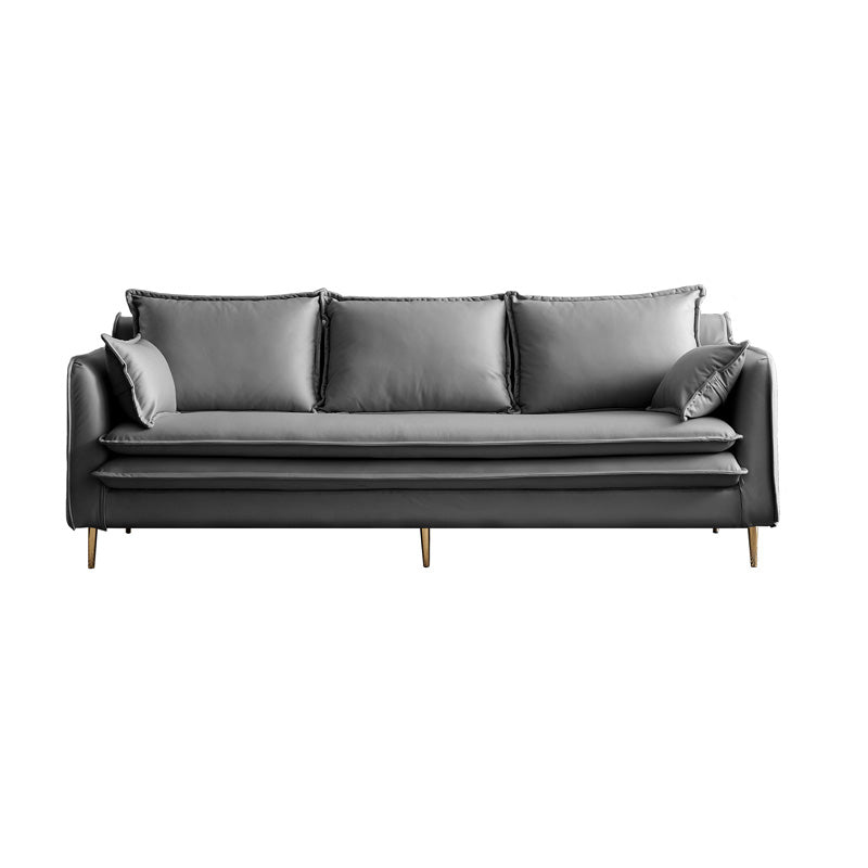 Tuxedo Bran Mélange de coton contemporain / Faux Couber / Velvet Sofa Couch