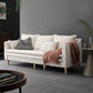 Tuxedo Bran Mélange de coton contemporain / Faux Couber / Velvet Sofa Couch