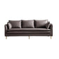 Tuxedo Bran Mélange de coton contemporain / Faux Couber / Velvet Sofa Couch