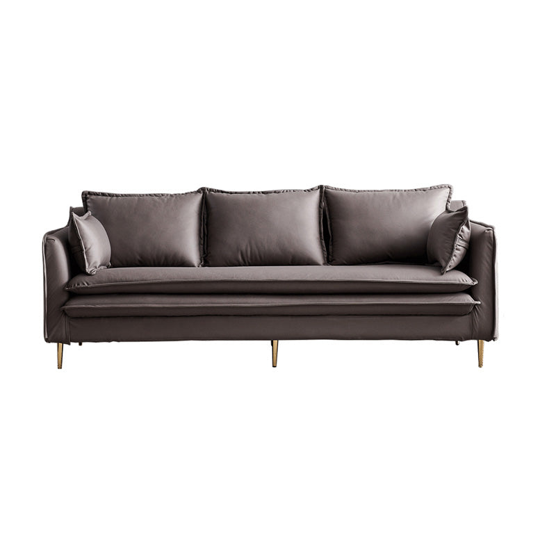 Tuxedo Bran Mélange de coton contemporain / Faux Couber / Velvet Sofa Couch