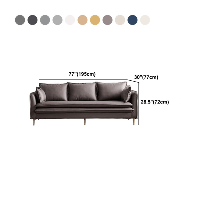 Tuxedo Bran Mélange de coton contemporain / Faux Couber / Velvet Sofa Couch