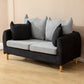 Contemporary Tuxedo Arm Sofa Washable Standard Sofa for Living Room, Apartment Black Gray Clearhalo 'furn' 'furn_sofas' 'Furniture' 'Living Room Furniture' 'Sofa' 'sofas' 5513924