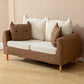 Contemporary Tuxedo Arm Sofa Washable Standard Sofa for Living Room, Apartment Coffee-White Clearhalo 'furn' 'furn_sofas' 'Furniture' 'Living Room Furniture' 'Sofa' 'sofas' 5513929