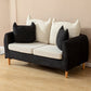 Contemporary Tuxedo Arm Sofa Washable Standard Sofa for Living Room, Apartment White-Black Clearhalo 'furn' 'furn_sofas' 'Furniture' 'Living Room Furniture' 'Sofa' 'sofas' 5513933