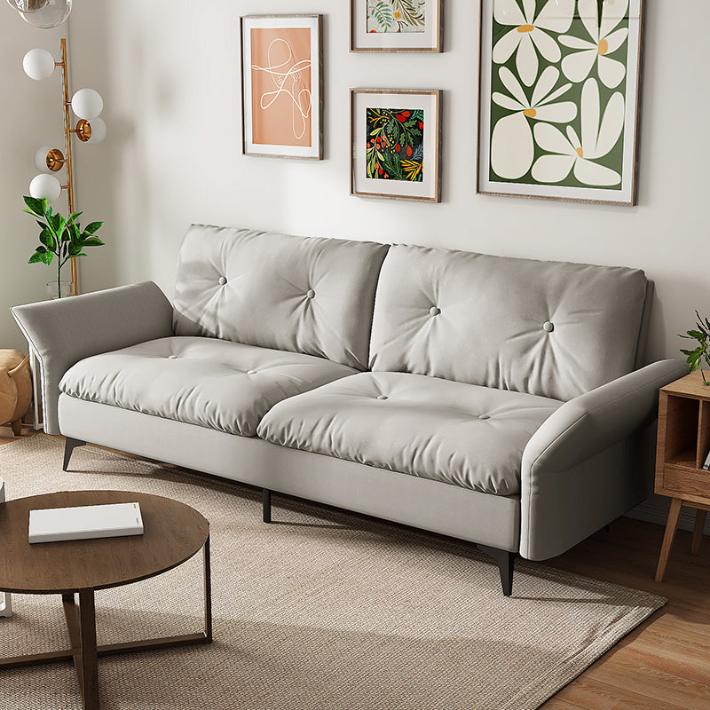 グラムタフトスプリットバックフレアアームリビングルーム2シーター静止ソファー