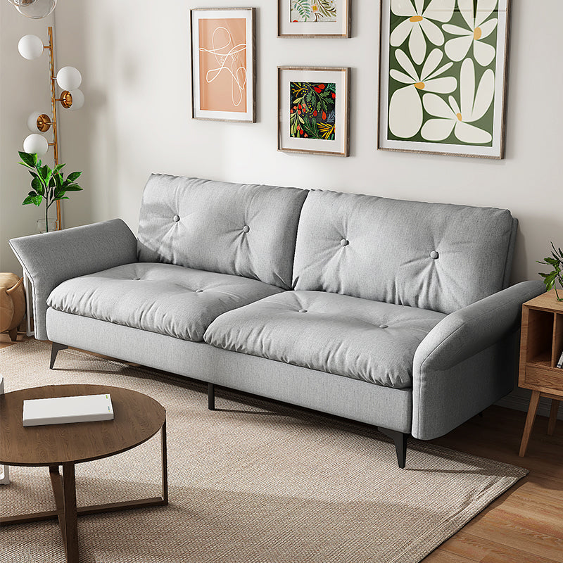 グラムタフトスプリットバックフレアアームリビングルーム2シーター静止ソファー