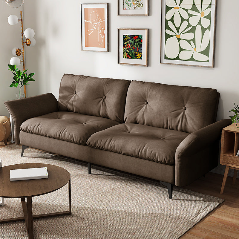 グラムタフトスプリットバックフレアアームリビングルーム2シーター静止ソファー