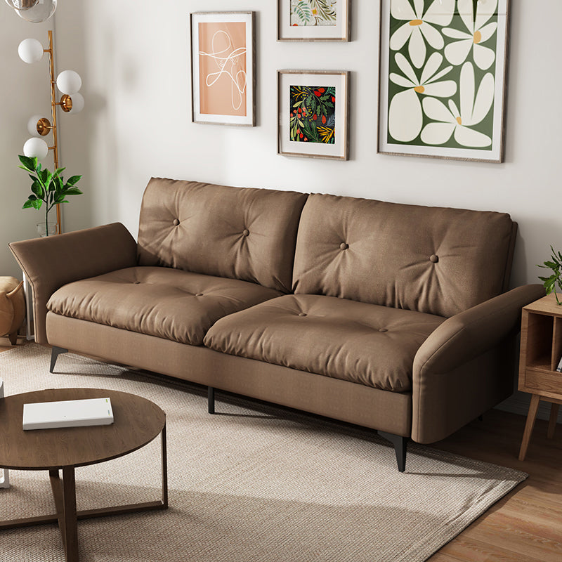 グラムタフトスプリットバックフレアアームリビングルーム2シーター静止ソファー