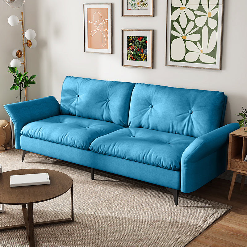 グラムタフトスプリットバックフレアアームリビングルーム2シーター静止ソファー