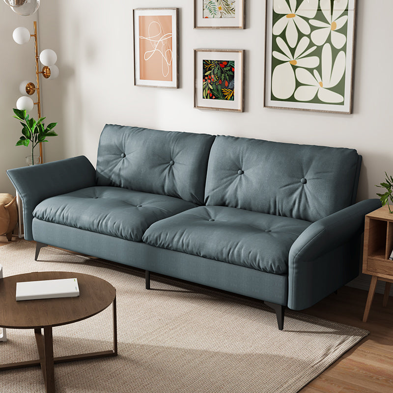 グラムタフトスプリットバックフレアアームリビングルーム2シーター静止ソファー