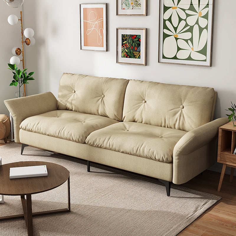 グラムタフトスプリットバックフレアアームリビングルーム2シーター静止ソファー