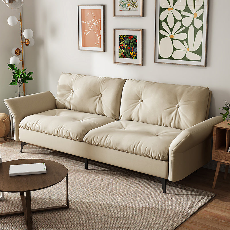 グラムタフトスプリットバックフレアアームリビングルーム2シーター静止ソファー