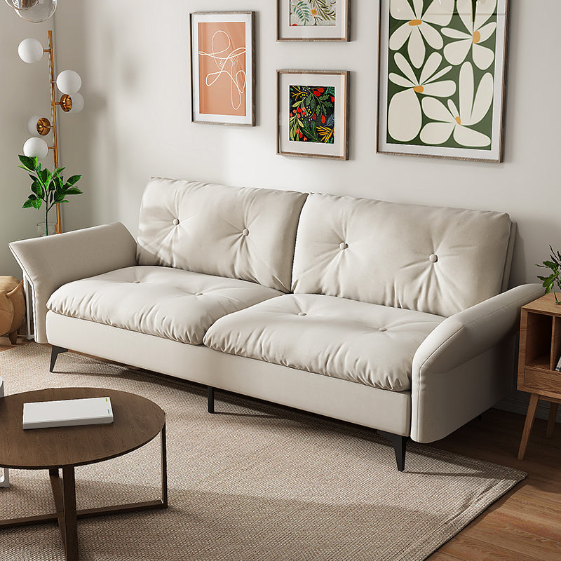 グラムタフトスプリットバックフレアアームリビングルーム2シーター静止ソファー