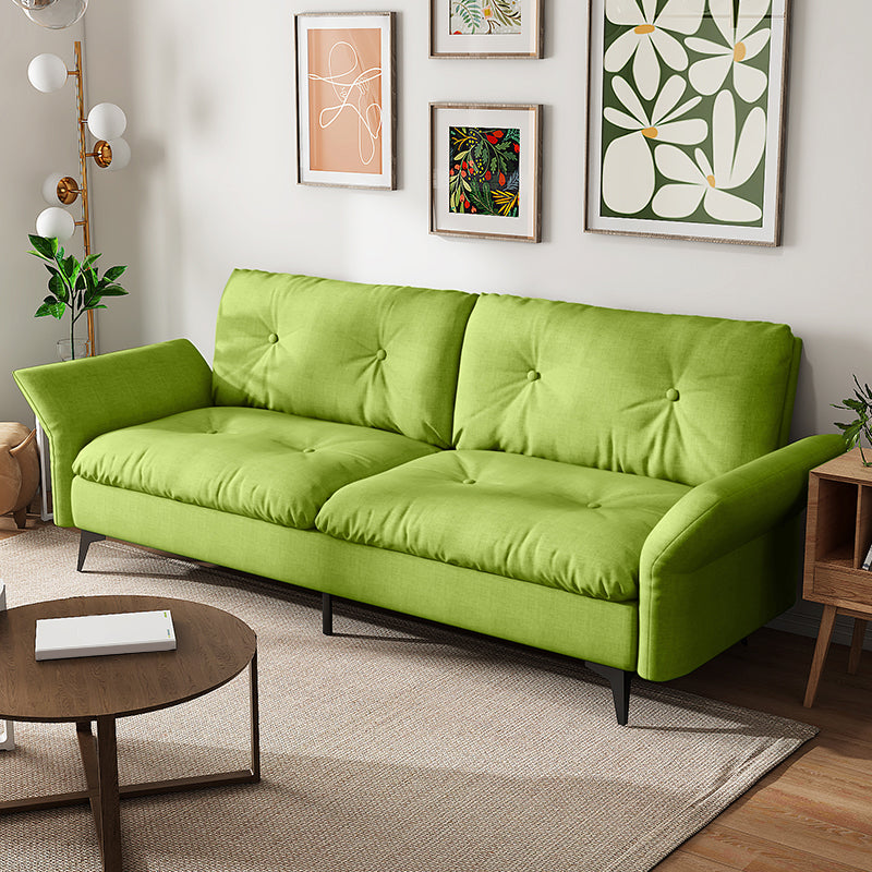 グラムタフトスプリットバックフレアアームリビングルーム2シーター静止ソファー