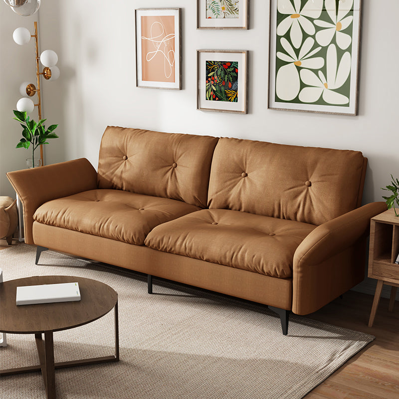 グラムタフトスプリットバックフレアアームリビングルーム2シーター静止ソファー