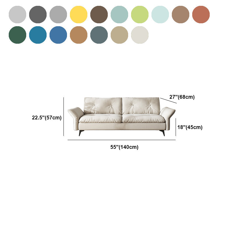 グラムタフトスプリットバックフレアアームリビングルーム2シーター静止ソファー