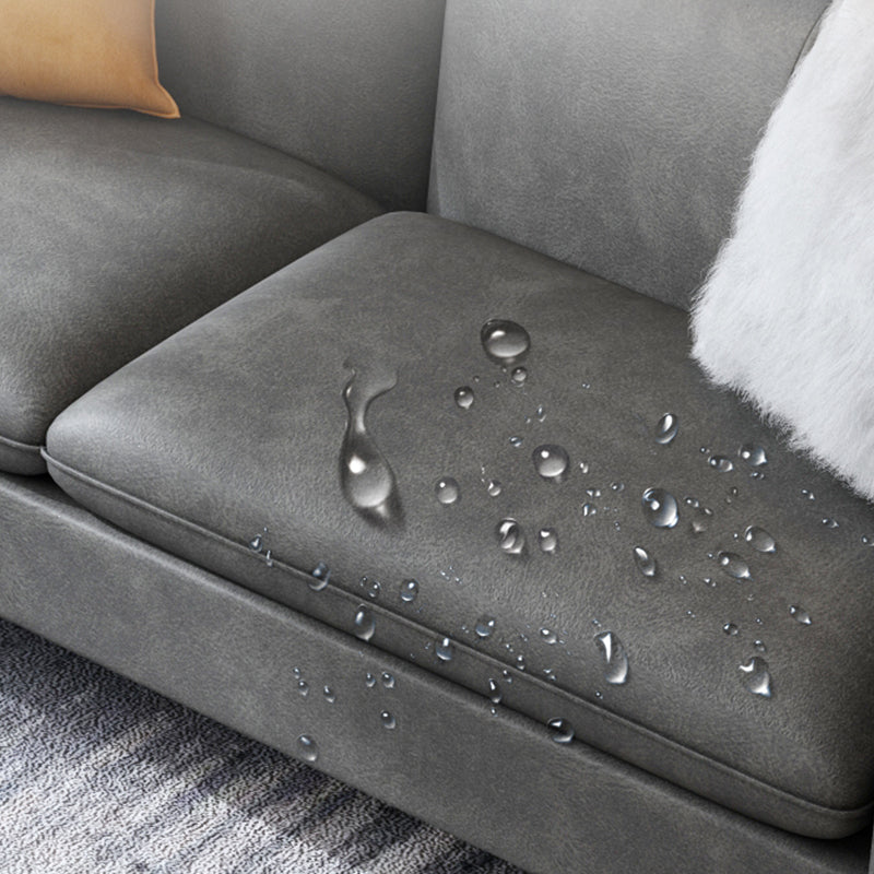 Glam cousu oreiller dos carré armoir salon canapé en cuir