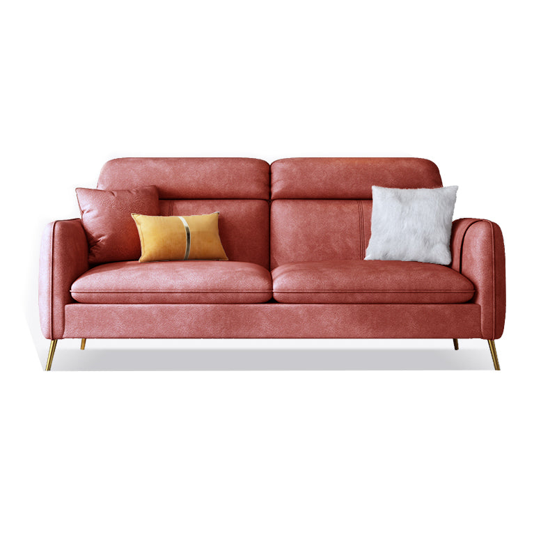 Glam cousu oreiller dos carré armoir salon canapé en cuir