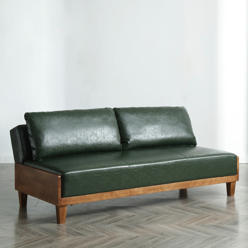 28,3 "H Faux Leder Armless Cabrio -Sofa für Wohnzimmer