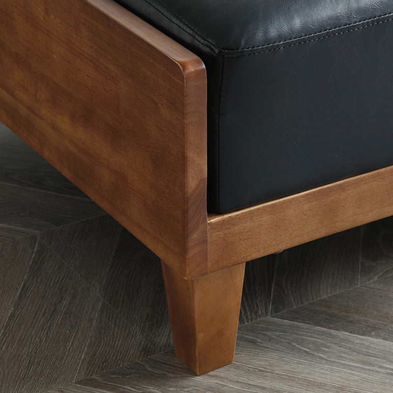 28,3 "H Faux Leder Armless Cabrio -Sofa für Wohnzimmer