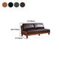 28,3 "H Faux Leder Armless Cabrio -Sofa für Wohnzimmer