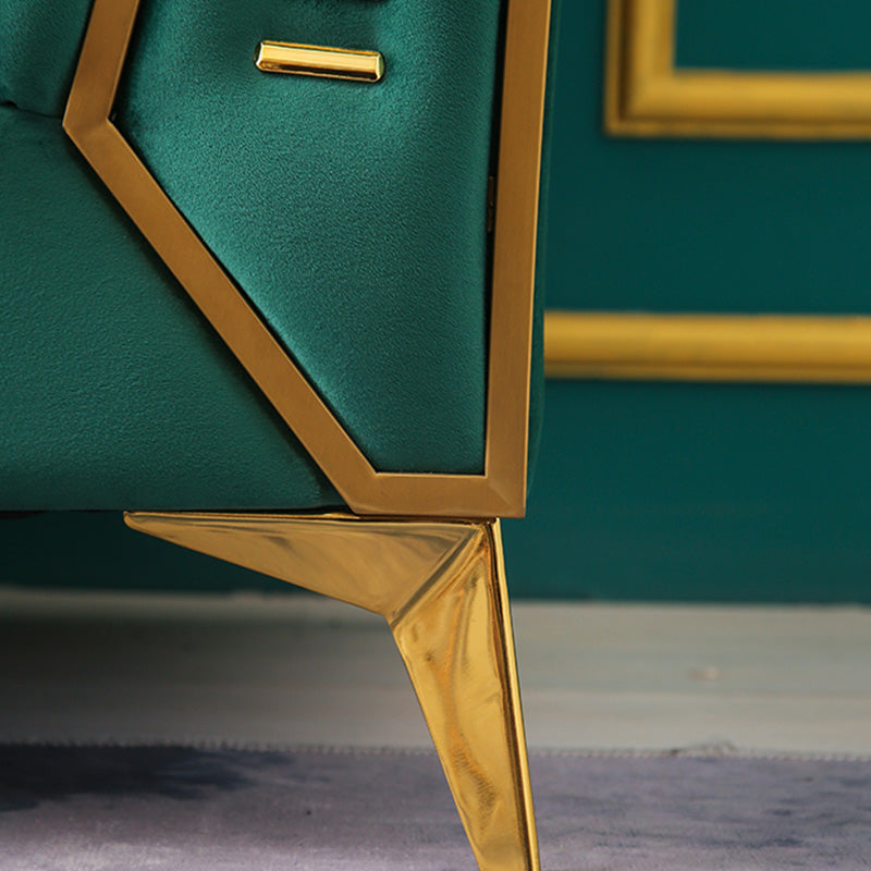 Faux Leather Modern Tuxedo Arm Sofa Standard Sofa with Sewn Pillow Back Clearhalo 'furn' 'furn_sofas' 'Furniture' 'Living Room Furniture' 'Sofa' 'sofas' 5514210