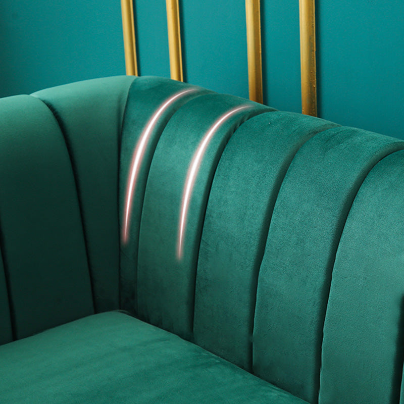 Faux Leather Modern Tuxedo Arm Sofa Standard Sofa with Sewn Pillow Back Clearhalo 'furn' 'furn_sofas' 'Furniture' 'Living Room Furniture' 'Sofa' 'sofas' 5514212