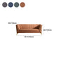 Faux Leather Modern Tuxedo Arm Sofa Standard Sofa with Sewn Pillow Back Clearhalo 'furn' 'furn_sofas' 'Furniture' 'Living Room Furniture' 'Sofa' 'sofas' 5514214