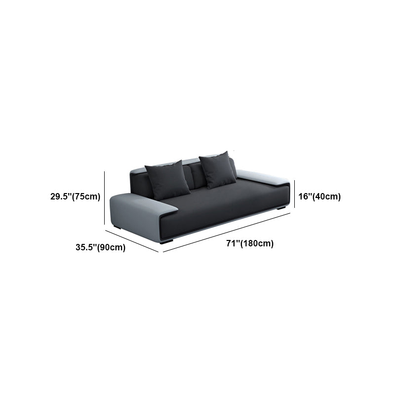Divano senza braccio 35.43 "d x 27,55" H divano standard con cuscino per soggiorno