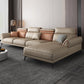 Contemporary Stain-Resistant Faux Leather 4-Seater L-Shape Sofa