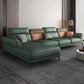 Contemporary Stain-Resistant Faux Leather 4-Seater L-Shape Sofa