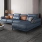 Contemporary Stain-Resistant Faux Leather 4-Seater L-Shape Sofa