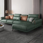 Contemporary Stain-Resistant Faux Leather 4-Seater L-Shape Sofa