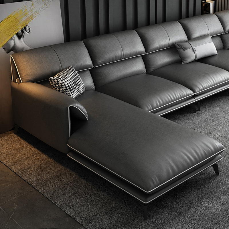 Contemporary Stain-Resistant Faux Leather for Living Room Sofa